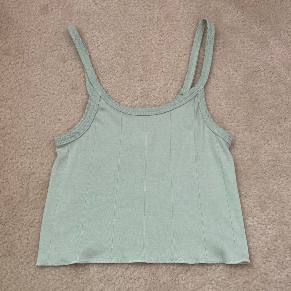 BDG Sage Green Crop Tank